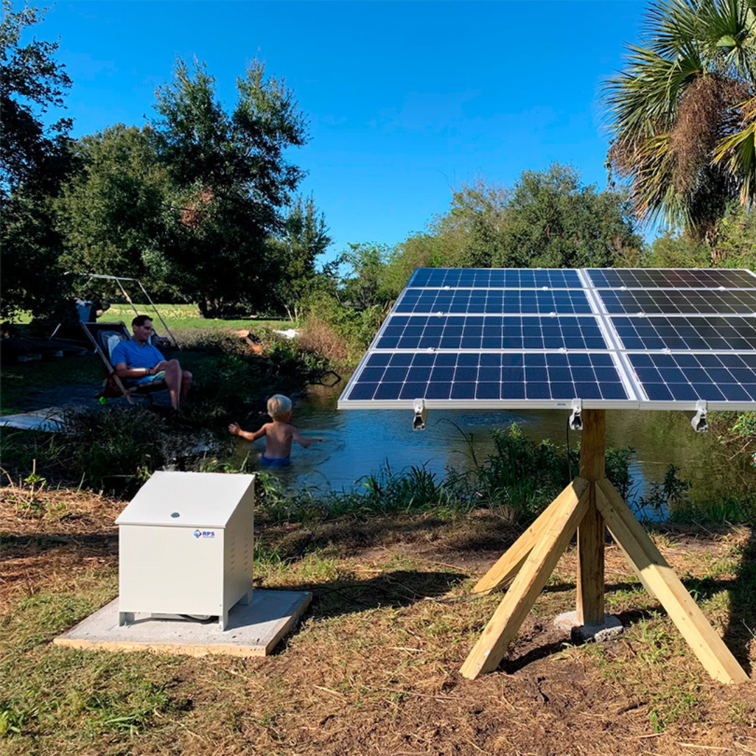 RPS AIR-ation Kits - Solar Pond Aeration System with Brushless Solar Air Compressor
