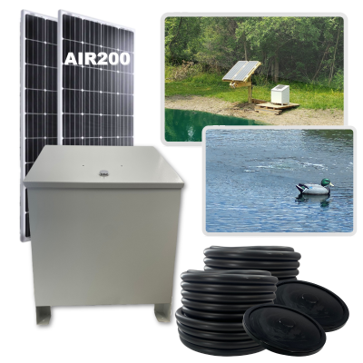 RPS AIR-ation Kits - Solar Pond Aeration System with Brushless Solar Air Compressor
