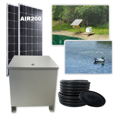 RPS AIR-ation Kits - Solar Pond Aeration System with Brushless Solar Air Compressor