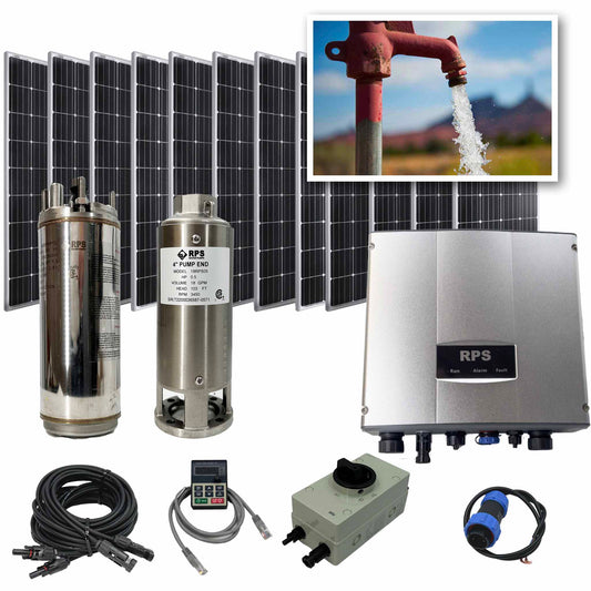 RPS Pro Series V - High Volume Solar Pump Kits (Under 300ft)