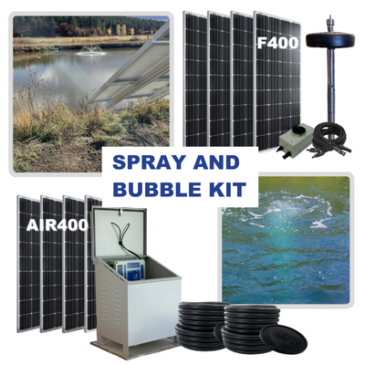 RPS AIR-ation Kits - Solar Pond Aeration System with Brushless Solar Air Compressor