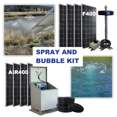 RPS AIR-ation Kits - Solar Pond Aeration System with Brushless Solar Air Compressor