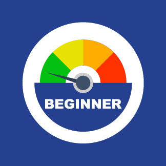 Image of a speedometer and beginner write below it