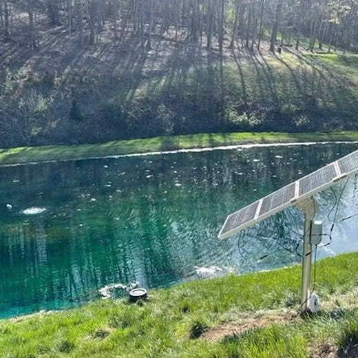 Image of RPS Air-ATOR in a customer's pond