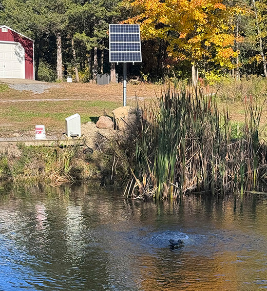 Image of RPS Air-ATOR in a customer's pond