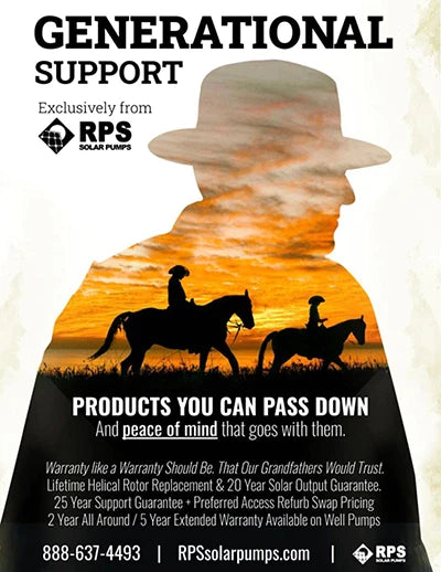 Windmill to Solar Kit For Livestock - 2" & 3" Solar Water Pumps for Windmills