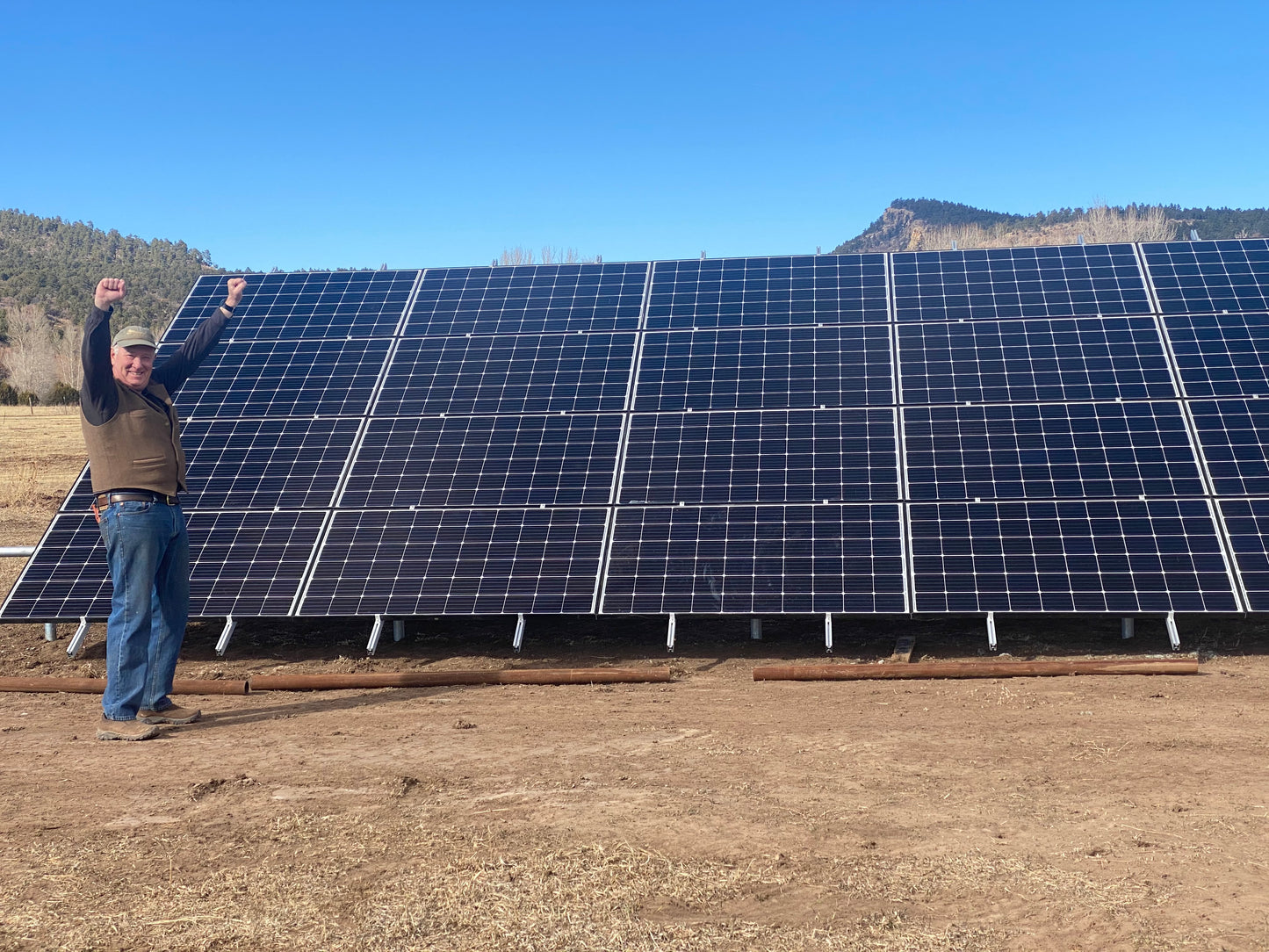 Scalable Solar Panel Ground Mounting