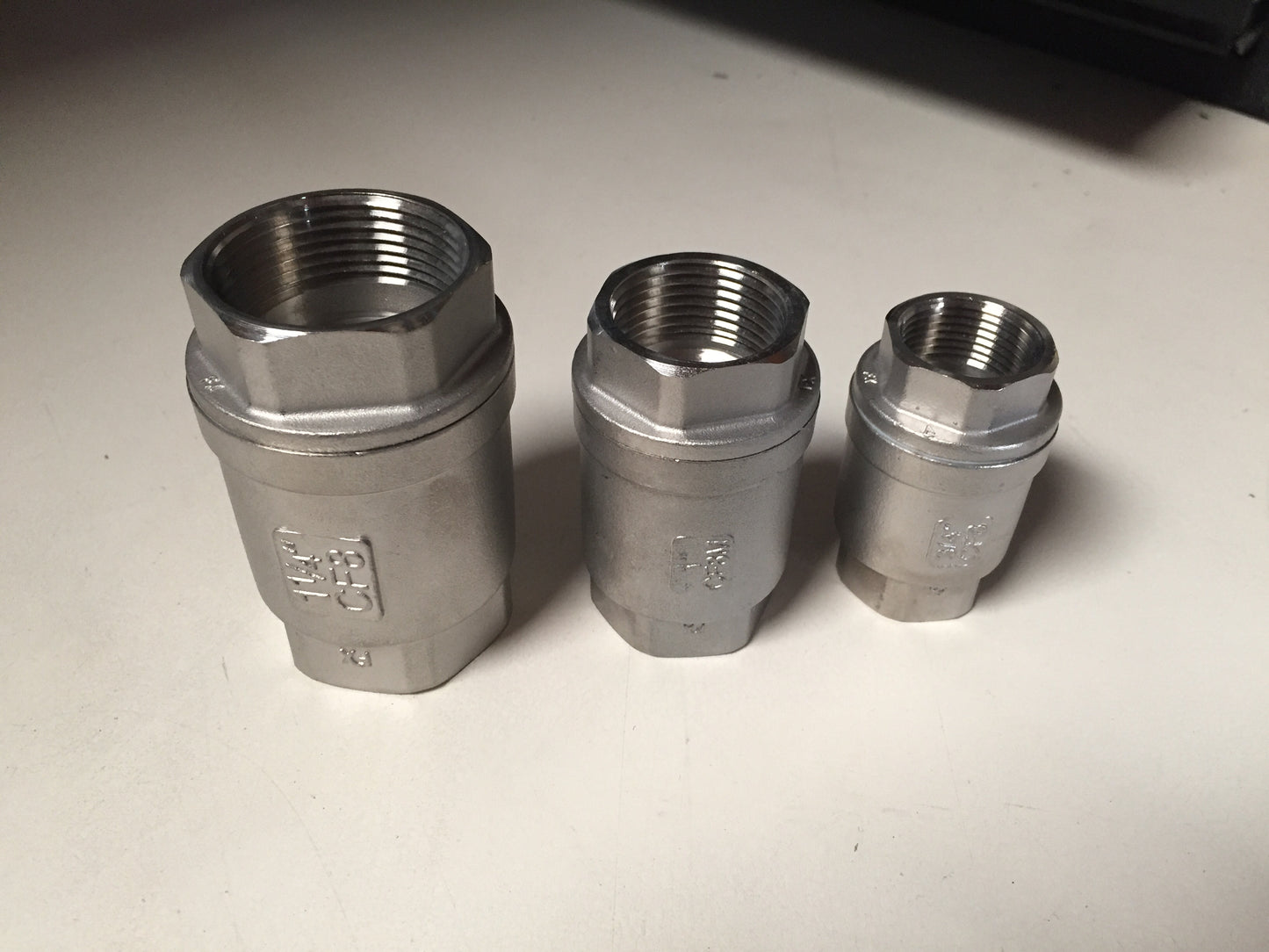 Check Valve and Threaded Nipple  (for Pressure Systems and Long Runs)