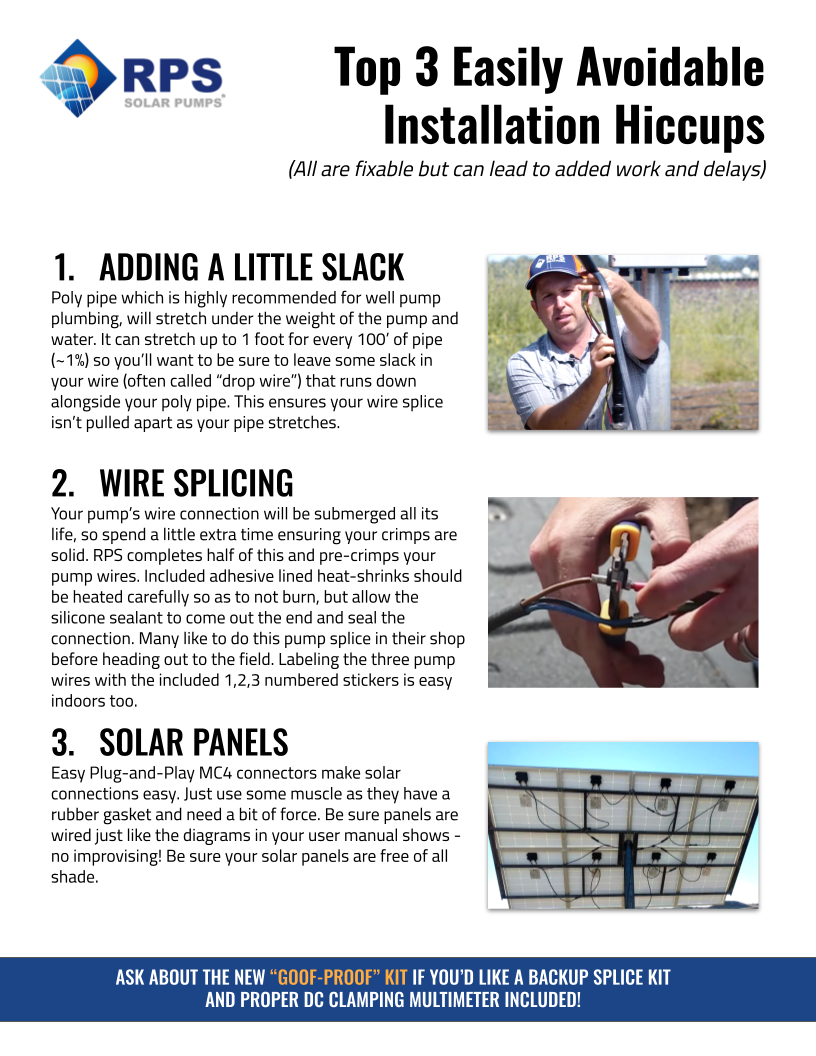 Low and Slow Solar Pump Kit with Batteries for Extended Operation