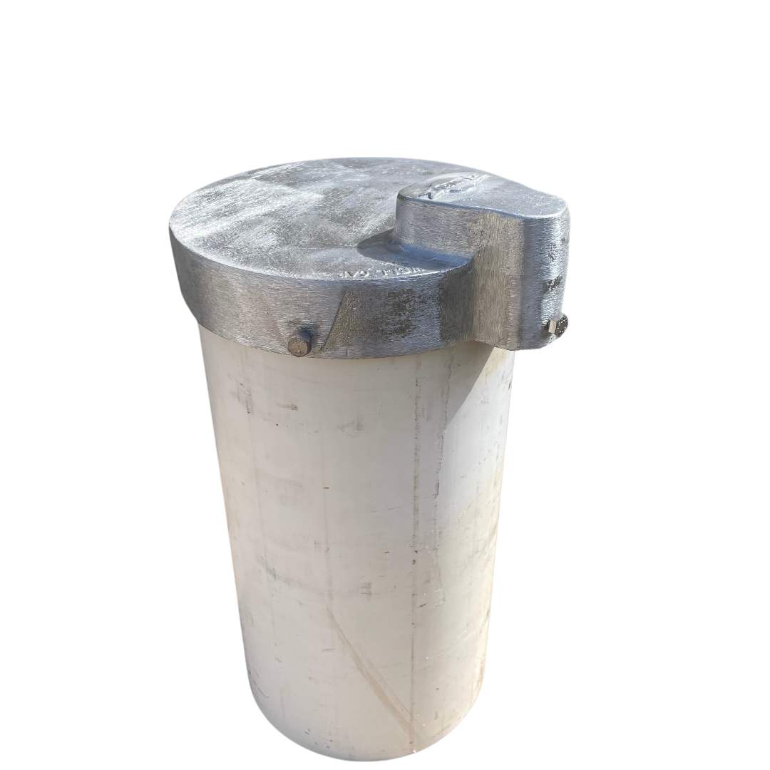 8" well cap for well casing with pitless adapter