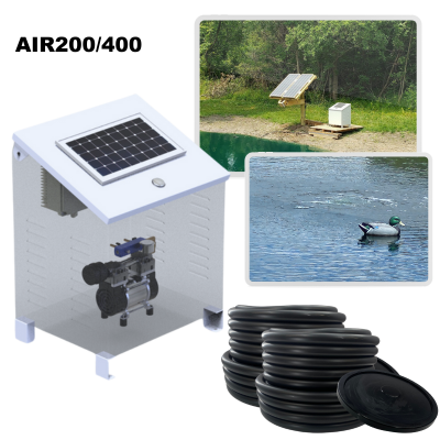 RPS AIR-ation Kits - Solar Pond Aeration System with Brushless Solar Air Compressor