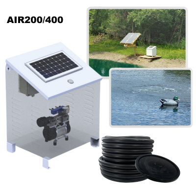 RPS AIR-ation Kits - Solar Pond Aeration System with Brushless Solar Air Compressor