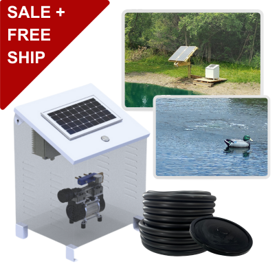 RPS AIR-ation Kits - Solar Pond Aeration System with Brushless Solar Air Compressor
