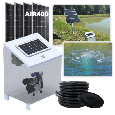 RPS AIR-ation Kits - Solar Pond Aeration System with Brushless Solar Air Compressor