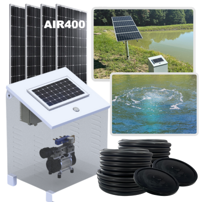 RPS AIR-ation Kits - Solar Pond Aeration System with Brushless Solar Air Compressor