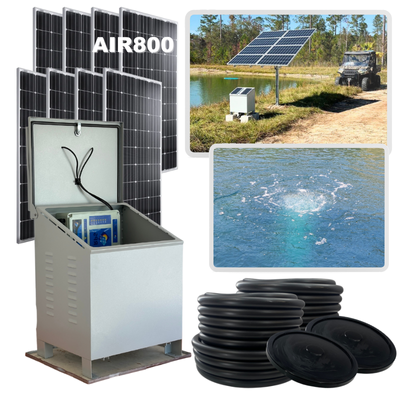 RPS AIR-ation Kits - Solar Pond Aeration System with Brushless Solar Air Compressor