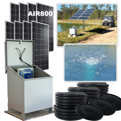 RPS AIR-ation Kits - Solar Pond Aeration System with Brushless Solar Air Compressor