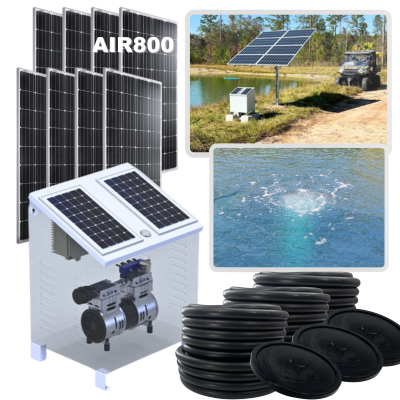 RPS AIR-ation Kits - Solar Pond Aeration System with Brushless Solar Air Compressor