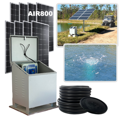 RPS AIR-ation Kits - Solar Pond Aeration System with Brushless Solar Air Compressor