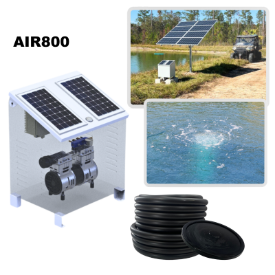 RPS AIR-ation Kits - Solar Pond Aeration System with Brushless Solar Air Compressor