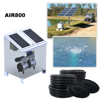 RPS AIR-ation Kits - Solar Pond Aeration System with Brushless Solar Air Compressor