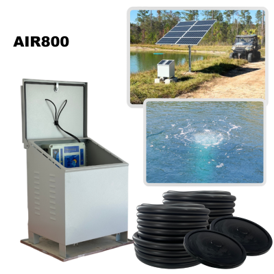 RPS AIR-ation Kits - Solar Pond Aeration System with Brushless Solar Air Compressor