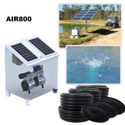 RPS AIR-ation Kits - Solar Pond Aeration System with Brushless Solar Air Compressor