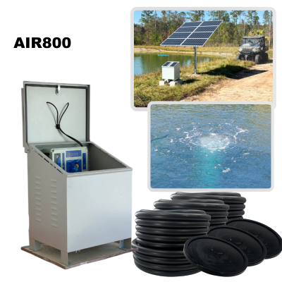 RPS AIR-ation Kits - Solar Pond Aeration System with Brushless Solar Air Compressor