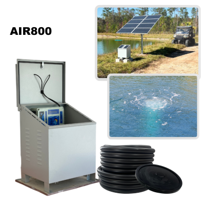 RPS AIR-ation Kits - Solar Pond Aeration System with Brushless Solar Air Compressor