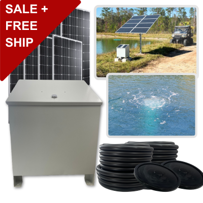 RPS AIR-ation Kits - Solar Pond Aeration System with Brushless Solar Air Compressor
