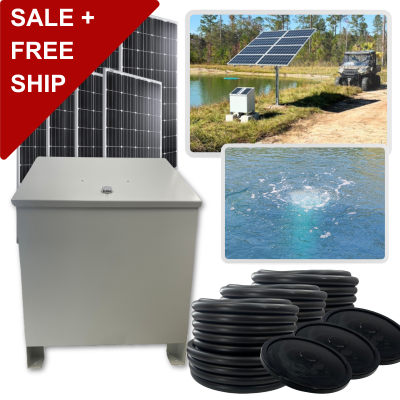 RPS AIR-ation Kits - Solar Pond Aeration System with Brushless Solar Air Compressor