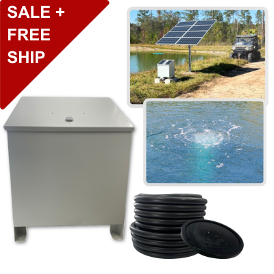 RPS AIR-ation Kits - Solar Pond Aeration System with Brushless Solar Air Compressor