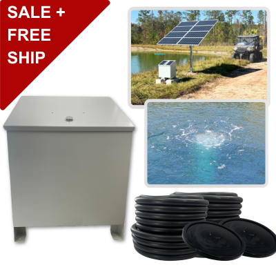 RPS AIR-ation Kits - Solar Pond Aeration System with Brushless Solar Air Compressor