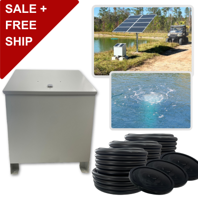 RPS AIR-ation Kits - Solar Pond Aeration System with Brushless Solar Air Compressor