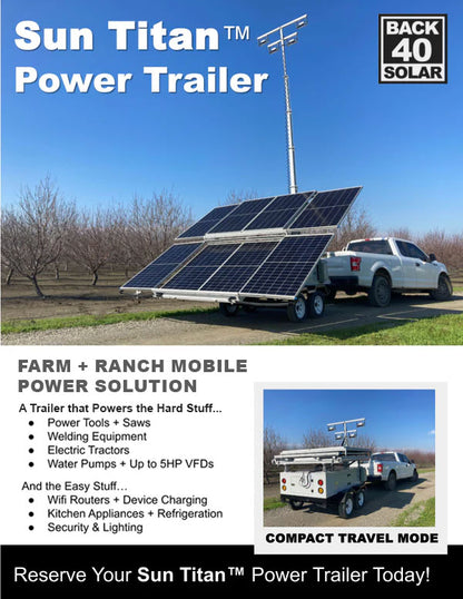 Sun Titan™ Power Trailer by Back40
