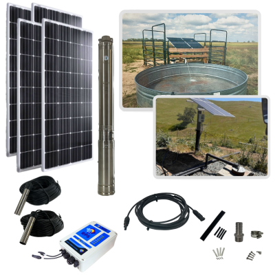 handpumpe solar RPS 400V+ Solar Well Pump Kit (High Volume) – RPS Solar Pumps