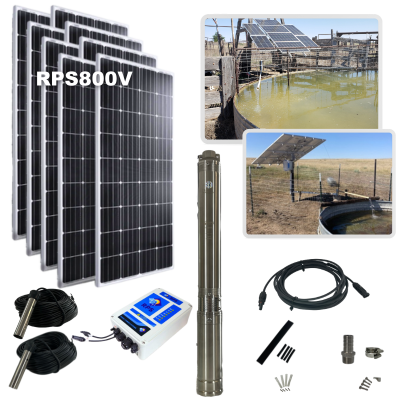 RPS 800V+ Solar Well Pump Kit (High Volume)