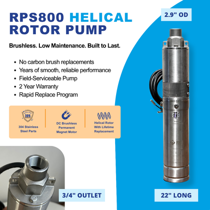 RPS 800 Solar Well Pump Kit