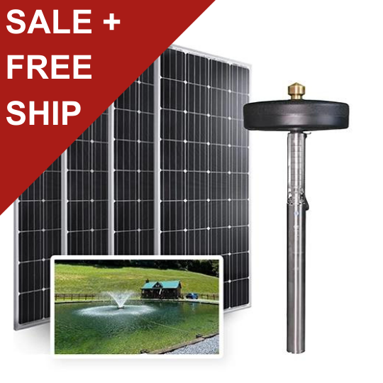 RPS Solar Fountain Pumps - Sized by RPS Pump Specialist