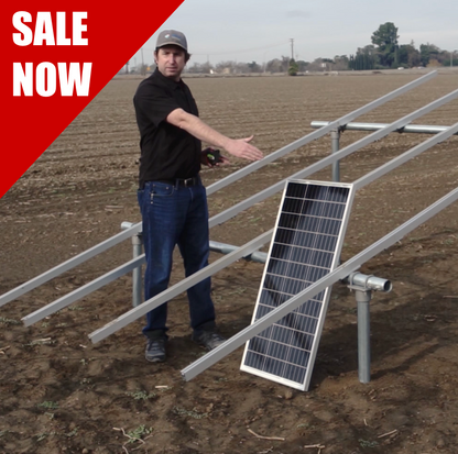 Scalable Solar Panel Ground Mounting - Sized by RPS Pump Specialist