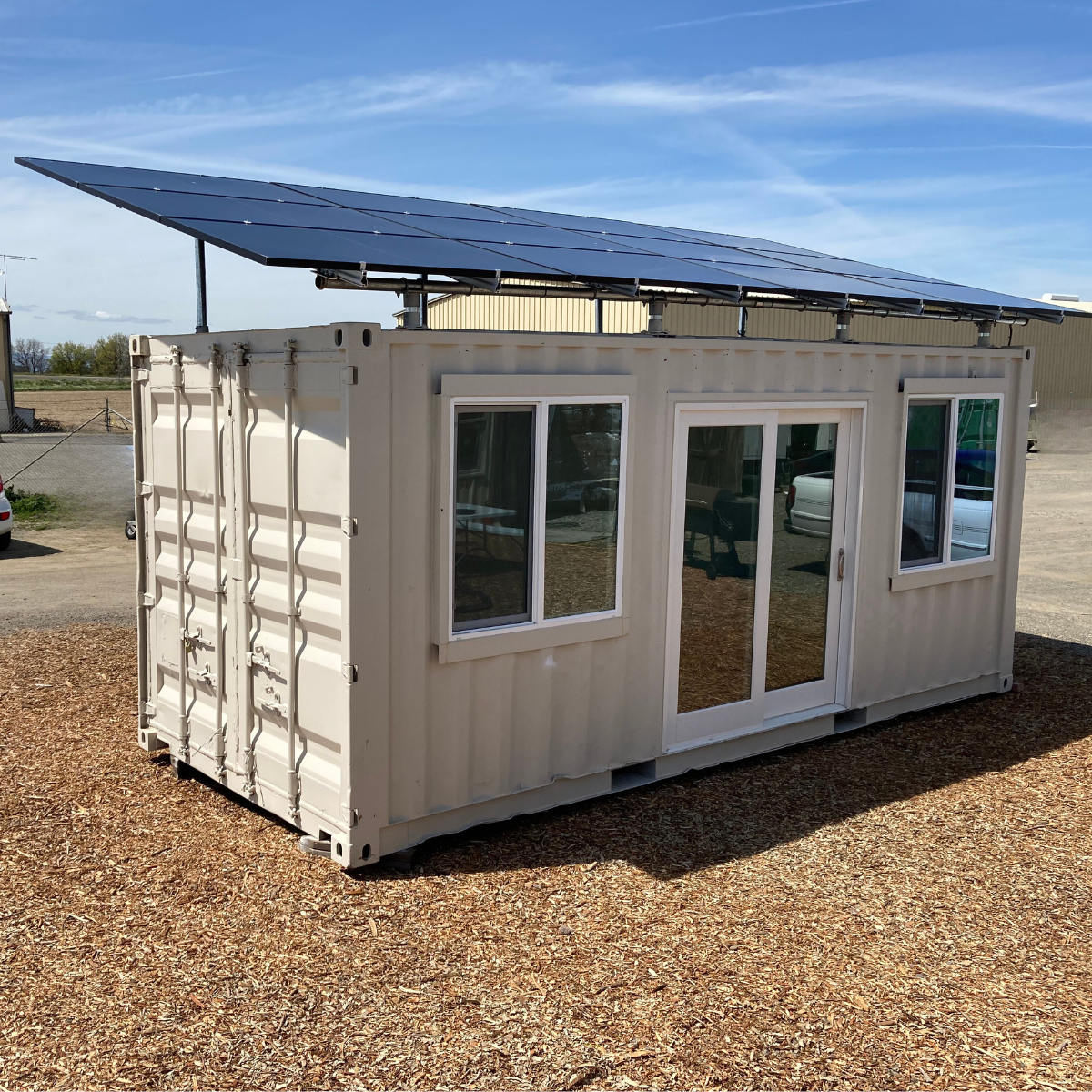 Instant Off-Grid™ Shipping Containers with Solar and Batteries and AC+ ...
