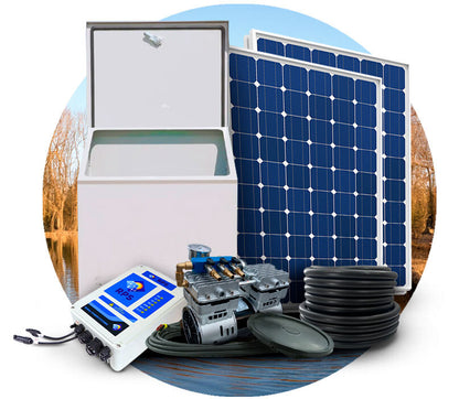 RPS AIR-ation Kits - Solar Pond Aeration System with Brushless Solar Air Compressor