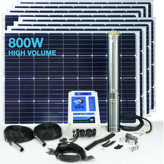 RPS 800V+ Solar Well Pump Kit (High Volume)
