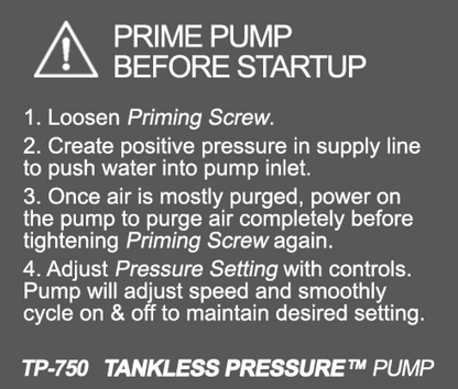TPP Tankless Pressure Pump™ System 1HP